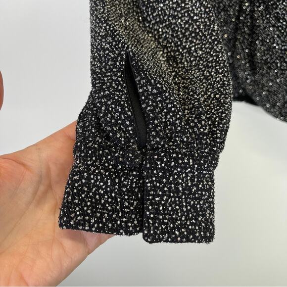 Jonathan Simkhai Twist Front Glitter top black - S - Picture 8 of 13